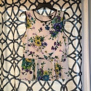 No sleeve peplum blouse